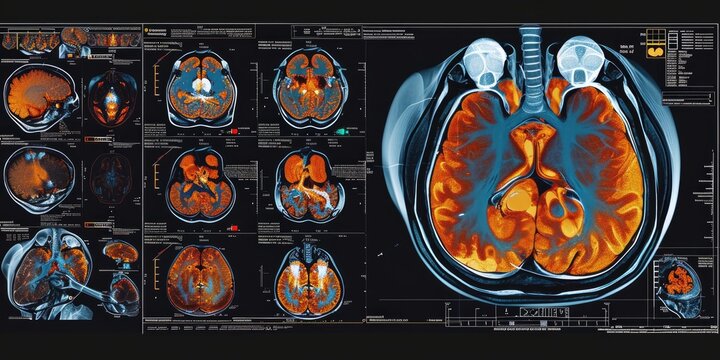 PET-CT fusion images combining PET and CT data for diagnostics