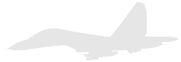 Silhouette of the Jet Fighter, Fighter aircraft are military aircraft designed primarily for air-to-air combat. Format PNG