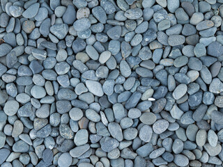 Background material texture of ground covered with gravel,
