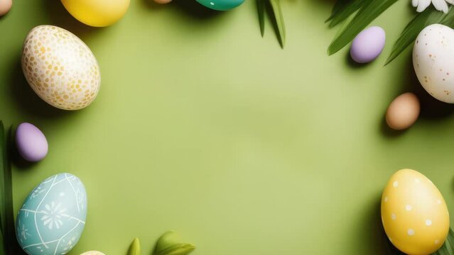 easter eggs background for text
