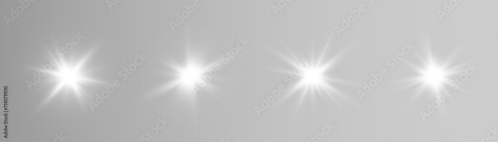 Poster glowing light effect. sparkling highlights of a bright flash with a bright flickering shimmer. vecto