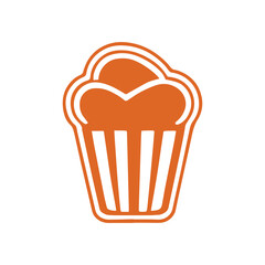 Cupcake Icon Illustration
