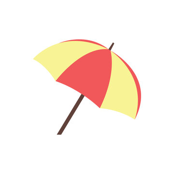 umbrella on ground parasol beach illustration vector