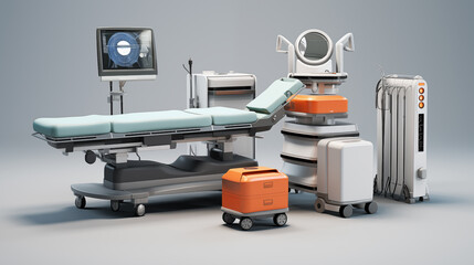 The sculp body treatment machine, cabinet in the cosmetology, beauty center, clinic, salon. Cosmetology devices