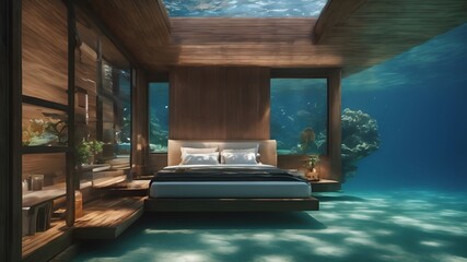 Home in Ocean Background Very cool