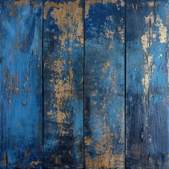 Peeling Blue Wooden Wall Texture