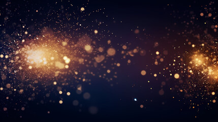 Fototapeta premium Beautiful fireworks background at night for holiday decoration