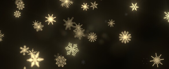 Fototapeta na wymiar The winter background, falling snowflakes