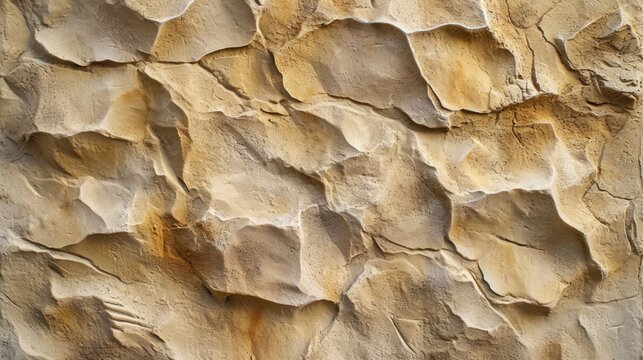 Rugged Sandstone Wall Texture for Architecture and Design Background