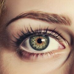 Fototapeta premium woman's eye macro