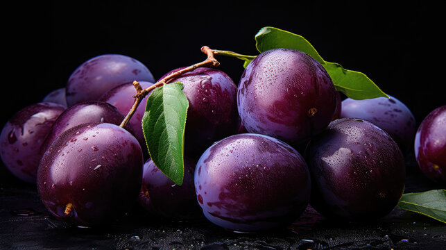 black plum background photo