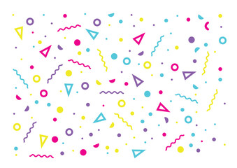 Party pattern confetti vector