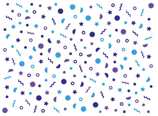 Party pattern confetti vector