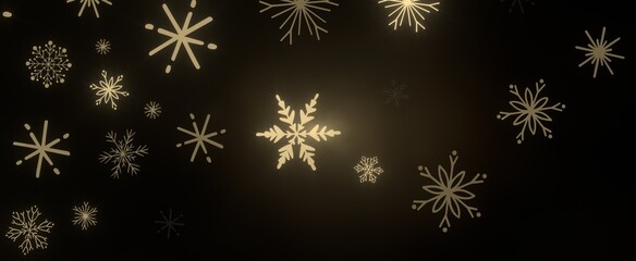 Snowflakes - Christmas Card - Snowflakes Of Paper In Frame