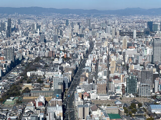 大阪市内を南北に走る谷町筋