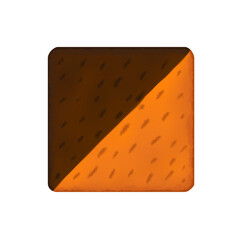 Illustration of two color cookies PNG transparent