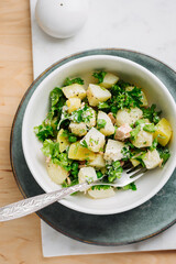 Salad with potatoes and tuna