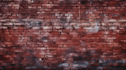 Brick wall background, bordo colors grunge texture or pattern for design, wallpaper. Generative ai