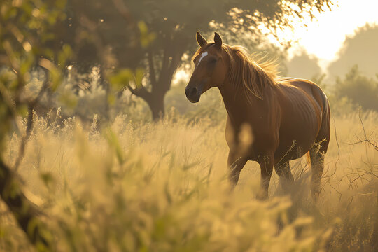 Marwari - India - Marwari horses are recognized by their distinctive inwardly curved ears and are known for their loyalty, agility, and endurance
