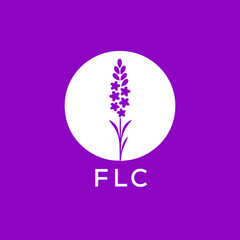 FLC letter logo design on colourful background. FLC creative initials letter logo concept. FLC letter design.
