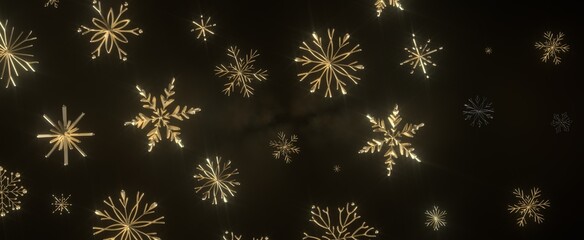 With Realistic Snowflakes Overlay On Light Silver Backdrop. Xmas Holidays