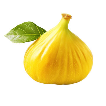 Yellow Fig Isolated on transparent background