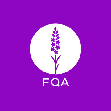 FQA letter logo design on colourful background. FQA creative initials letter logo concept. FQA letter design.
