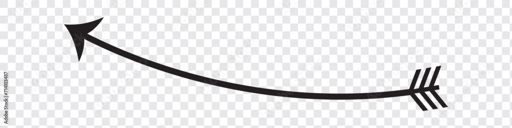 Poster black long arrow vector icon. black horizontal double arrow. replaceable vector design, eps10
