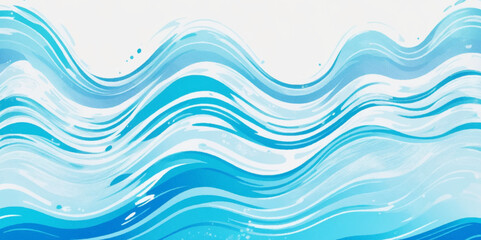 Abstract wavy water ocean background. Abstract ocean splashing waves.