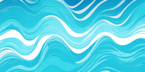 Sea water ocean wave vector background. Blue water ocean sea wave seamless background.