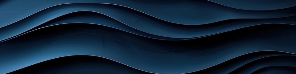 Abstract background with blue paper waves