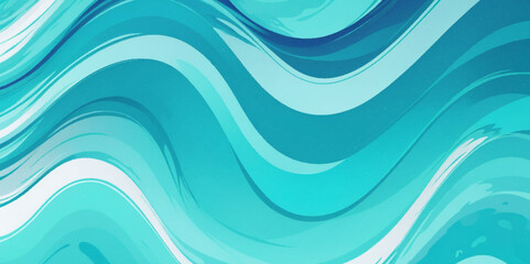 Abstract vector ocean wave soft blue and white background. Seamless pattern with blue waves.