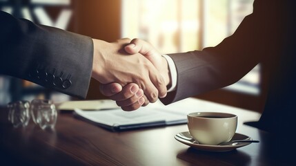 business people shaking hands