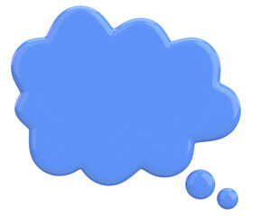 Speech Bubble. Text Box. 3D Illustration.