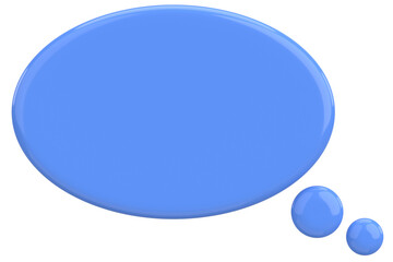 Speech Bubble. Text Box. 3D Illustration.