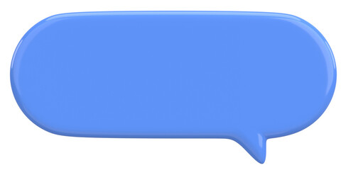 Speech Bubble. Text Box. 3D Illustration.
