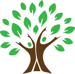 Obraz premium Elegant creative tree design of color