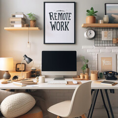 Cozy Home Office: Remote Work Bliss
