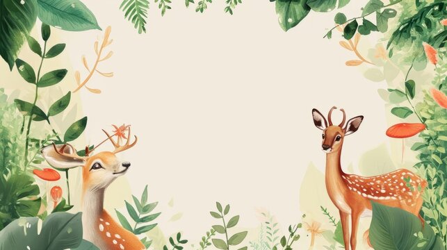 National Wildlife Day Frame Background. - Powered by Adobe