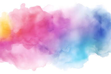 watercolor color full background. watercolor background with clouds. rainbow color