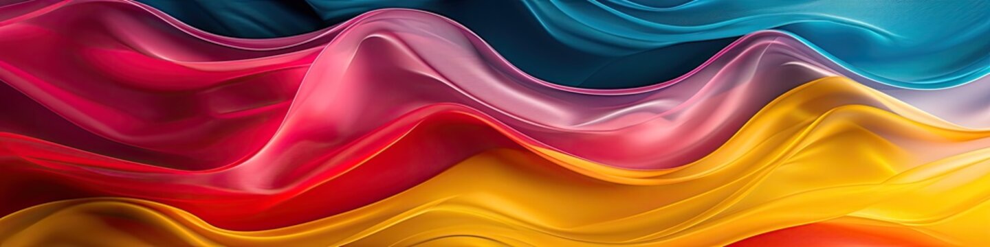 Background with bright wavy lines