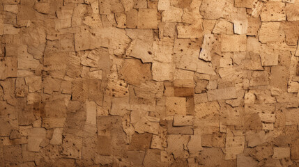 Brown wood color cork texture background
