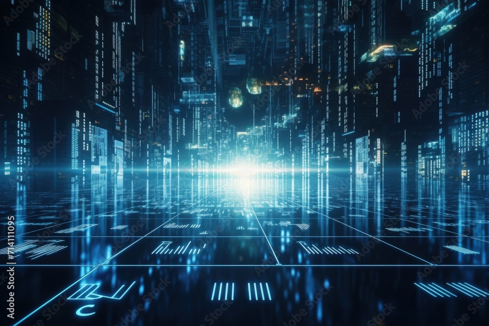 Poster digital transformation through system engineering and programming.