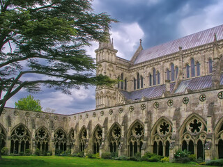 Fototapeta na wymiar Salisbury Cathedral, England