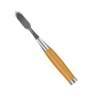 Illustration of carving tools isolated on white background. Wood chisel tools icon illustration. Chisel tool for wood icon isolated on white background. Carving tools illustration.