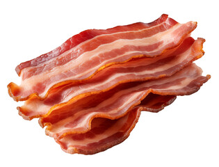 Bacon isolated on a white background 