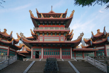 Fototapeta na wymiar The Temple Architecture of Xichan Temple in Fuzhou, China