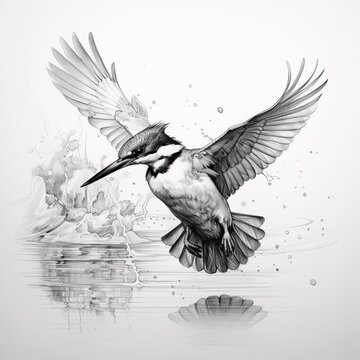 Kingfisher clip art preview
