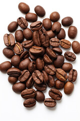 Fototapeta premium Coffee beans isolated on white background