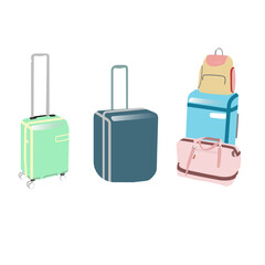 suitcase with luggage